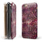 Wine Watercolor Zebra Pattern iPhone 6/6s or 6/6s Plus 2-Piece Hybrid INK-Fuzed Case