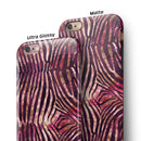 Wine Watercolor Zebra Pattern iPhone 6/6s or 6/6s Plus 2-Piece Hybrid INK-Fuzed Case