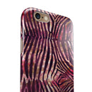 Wine Watercolor Zebra Pattern iPhone 6/6s or 6/6s Plus 2-Piece Hybrid INK-Fuzed Case