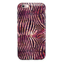 Wine Watercolor Zebra Pattern iPhone 6/6s or 6/6s Plus 2-Piece Hybrid INK-Fuzed Case