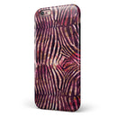 Wine Watercolor Zebra Pattern iPhone 6/6s or 6/6s Plus 2-Piece Hybrid INK-Fuzed Case