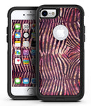 Wine Watercolor Zebra Pattern - iPhone 7 or 8 OtterBox Case & Skin Kits