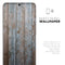 Wood Planks with Peeled Blue Paint - Skin-Kit for the Samsung Galaxy S-Series S20, S20 Plus, S20 Ultra , S10 & others (All Galaxy Devices Available)