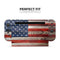 Wooden Grungy American Flag // Skin Decal Wrap Kit for Nintendo Switch Console & Dock, Joy-Cons, Pro Controller, Lite, 3DS XL, 2DS XL, DSi, or Wii