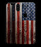Wooden Grungy American Flag - iPhone XS MAX, XS/X, 8/8+, 7/7+, 5/5S/SE Skin-Kit (All iPhones Available)