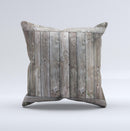 Wooden Wall-Panel ink-Fuzed Decorative Throw Pillow
