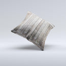 Wooden Wall-Panel ink-Fuzed Decorative Throw Pillow