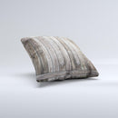 Wooden Wall-Panel ink-Fuzed Decorative Throw Pillow