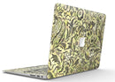 Woodland Green Damask Watercolor Pattern - MacBook Air Skin Kit