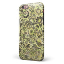 Woodland Green Damask Watercolor Pattern iPhone 6/6s or 6/6s Plus 2-Piece Hybrid INK-Fuzed Case