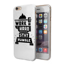 Work Hard Stay Humble iPhone 6/6s or 6/6s Plus 2-Piece Hybrid INK-Fuzed Case