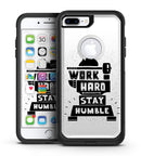 Work Hard Stay Humble - iPhone 7 or 7 Plus Commuter Case Skin Kit