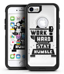 Work Hard Stay Humble - iPhone 7 or 7 Plus Commuter Case Skin Kit