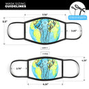 Worldwide Sacred Elephant - Made in USA Mouth Cover Unisex Anti-Dust Cotton Blend Reusable & Washable Face Mask with Adjustable Sizing for Adult or Child