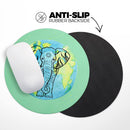 Worldwide Sacred Elephant// WaterProof Rubber Foam Backed Anti-Slip Mouse Pad for Home Work Office or Gaming Computer Desk