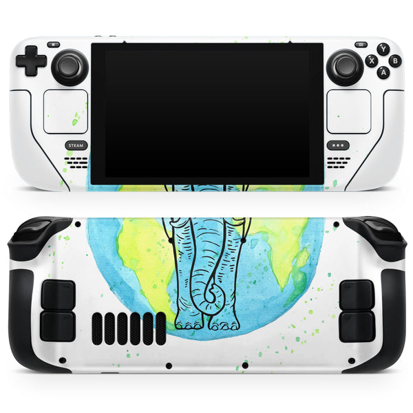 Worldwide Sacred Elephant // Full Body Skin Decal Wrap Kit for the Steam Deck handheld gaming computer