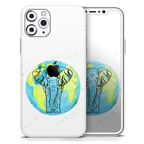 Worldwide Sacred Elephant - Protective Skin Wrap & Decal – Compatible with iPhone SE to iPhone 17 Pro Max (All Models)