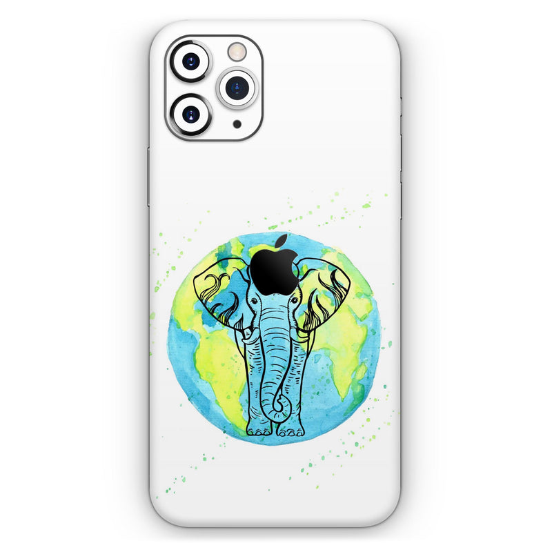 Worldwide Sacred Elephant // Skin-Kit compatible with the Apple iPhone 14, 13, 12, 12 Pro Max, 12 Mini, 11 Pro, SE, X/XS + (All iPhones Available)