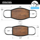 Worn Wood Planks V2876 - Made in USA Mouth Cover Unisex Anti-Dust Cotton Blend Reusable & Washable Face Mask with Adjustable Sizing for Adult or Child