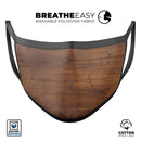 Worn Wood Planks V2876 - Made in USA Mouth Cover Unisex Anti-Dust Cotton Blend Reusable & Washable Face Mask with Adjustable Sizing for Adult or Child