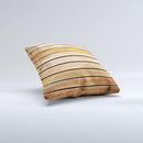 Worn Wooden Panks ink-Fuzed Decorative Throw Pillow