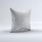 Wrinkled Silver Surface ink-Fuzed Decorative Throw Pillow