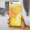 Yellow 53 Absorbed Watercolor Texture iPhone 6/6s or 6/6s Plus 2-Piece Hybrid INK-Fuzed Case