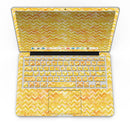 Yellow Basic Watercolor Chevron Pattern - MacBook Pro with Retina Display Full-Coverage Skin Kit