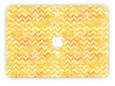 Yellow Basic Watercolor Chevron Pattern - MacBook Pro with Retina Display Full-Coverage Skin Kit