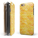 Yellow Basic Watercolor Chevron Pattern iPhone 6/6s or 6/6s Plus 2-Piece Hybrid INK-Fuzed Case