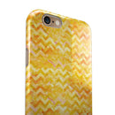 Yellow Basic Watercolor Chevron Pattern iPhone 6/6s or 6/6s Plus 2-Piece Hybrid INK-Fuzed Case