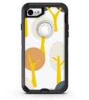 Yellow Cartoon Trees - iPhone 7 or 8 OtterBox Case & Skin Kits