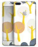 Yellow Cartoon Trees - Skin-kit for the iPhone 8 or 8 Plus