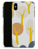 Yellow Cartoon Trees - iPhone X Clipit Case