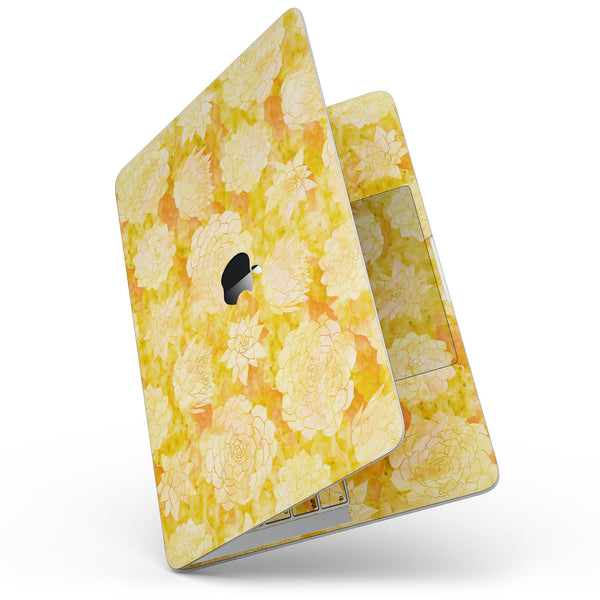 MacBook Pro without Touch Bar Skin Kit - Yellow_Floral_Succulents-MacBook_13_Touch_V9.jpg?