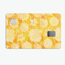 Yellow Floral Succulents - Premium Protective Decal Skin-Kit for the Apple Credit Card