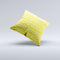 Yellow Gradient Layered Chevron Ink-Fuzed Decorative Throw Pillow