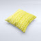 Yellow Gradient Layered Chevron Ink-Fuzed Decorative Throw Pillow