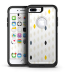Yellow Gray and Black Droplets - iPhone 7 or 7 Plus Commuter Case Skin Kit
