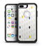 Yellow Gray and Black Droplets - iPhone 7 or 7 Plus Commuter Case Skin Kit
