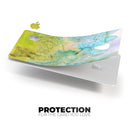 Yellow Green 197 Absorbed Watercolor Texture - Premium Protective Decal Skin-Kit for the Apple Credit Card