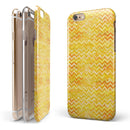 Yellow Multi Watercolor Chevron iPhone 6/6s or 6/6s Plus 2-Piece Hybrid INK-Fuzed Case