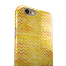 Yellow Multi Watercolor Chevron iPhone 6/6s or 6/6s Plus 2-Piece Hybrid INK-Fuzed Case