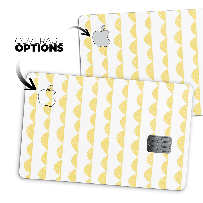 Yellow Rolling Hills - Premium Protective Decal Skin-Kit for the Apple Credit Card