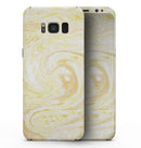 Yellow Slate Marble Surface V21 - Samsung Galaxy S8 Full-Body Skin Kit