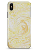 Yellow Slate Marble Surface V21 - iPhone X Clipit Case