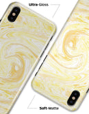 Yellow Slate Marble Surface V21 - iPhone X Clipit Case
