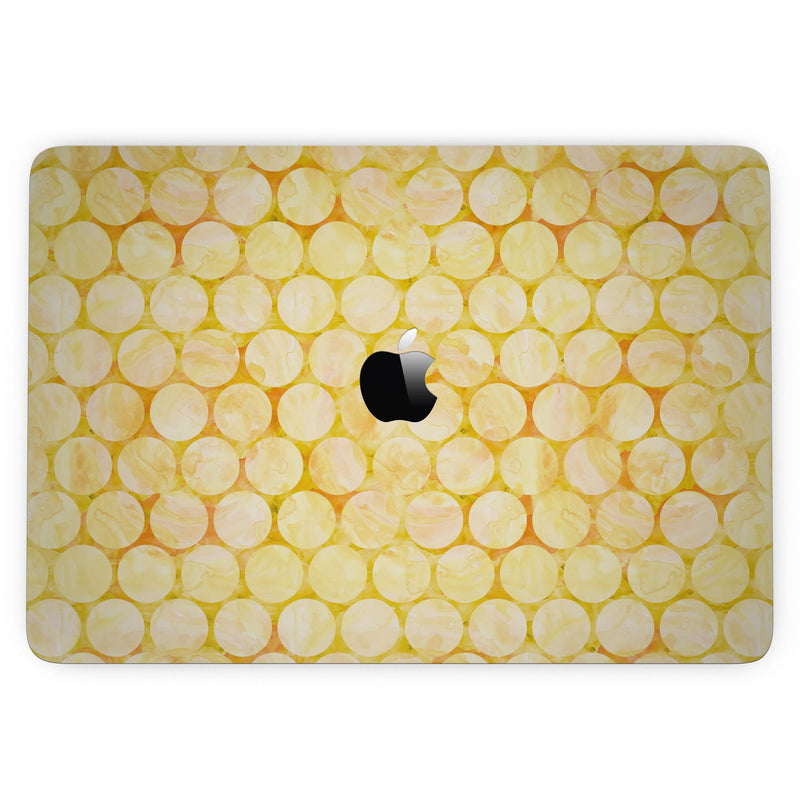 MacBook Pro with Touch Bar Skin Kit - Yellow_Sorted_Large_Watercolor_Polka_Dots-MacBook_13_Touch_V3.jpg?