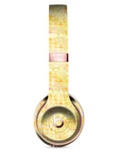 Yellow Textured Triangle Pattern Full-Body Skin Kit for the Beats by Dre Solo 3 Wireless Headphones