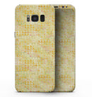 Yellow Textured Triangle Pattern - Samsung Galaxy S8 Full-Body Skin Kit